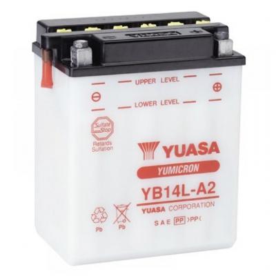 Yuasa Yumicron YB14L-A2 motorkerkpr akkumultor, 12V 14,7Ah 175A J+ Motoros termkek alkatrsz vsrls, rak